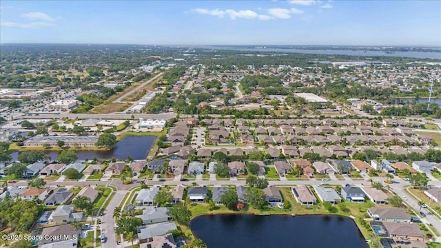 3871 La Flor Dr, Rockledge, FL 32955 - bird's eye view with a residential view and a water view