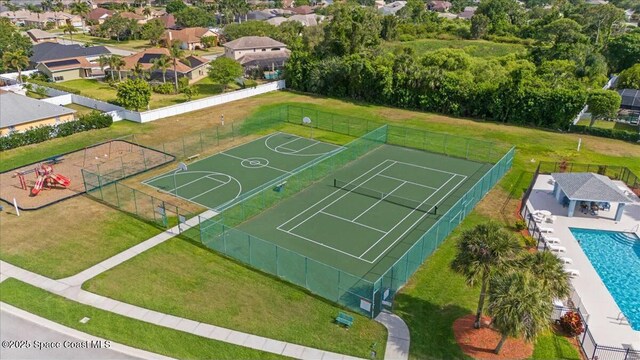 3871 La Flor Dr, Rockledge, FL 32955 - birds eye view of property featuring a residential view