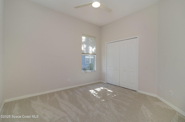 5334 Creekwood Dr, Melbourne, FL 32940 - unfurnished bedroom featuring carpet flooring, a closet, and baseboards