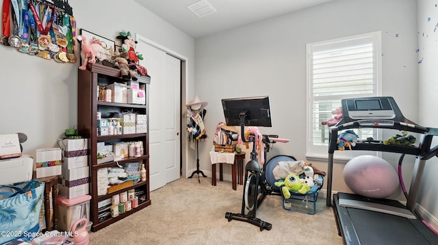 3630 Kite St, Titusville, FL 32796 - exercise room with visible vents and carpet