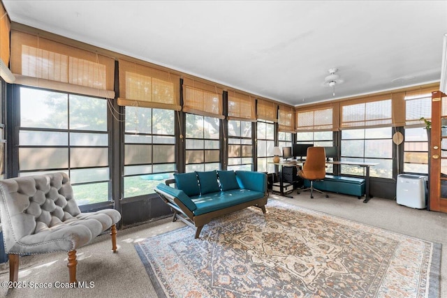 2873 Sanders Ct, Melbourne, FL 32935 - sunroom featuring carpet flooring