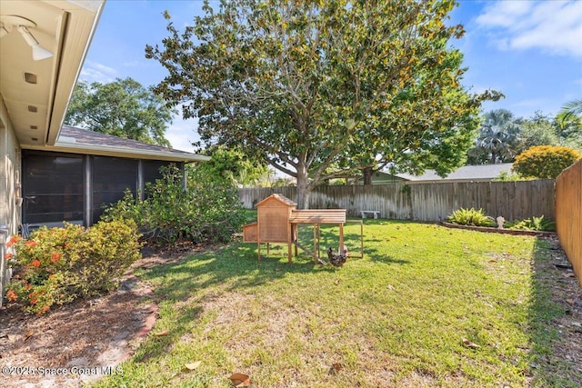 2873 Sanders Ct, Melbourne, FL 32935 - view of yard with a fenced backyard