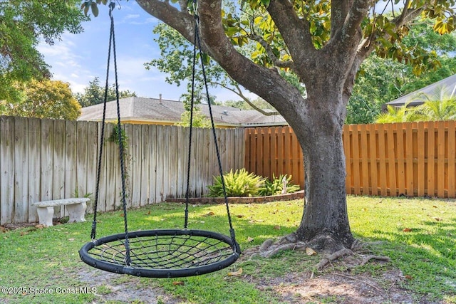 2873 Sanders Ct, Melbourne, FL 32935 - view of yard with a fenced backyard
