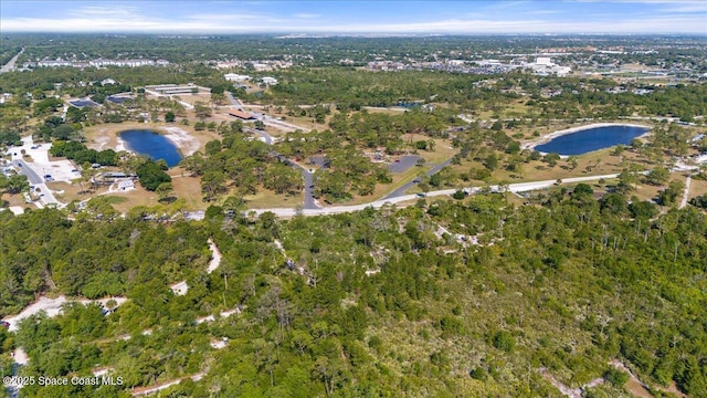 2873 Sanders Ct, Melbourne, FL 32935 - bird's eye view featuring a water view