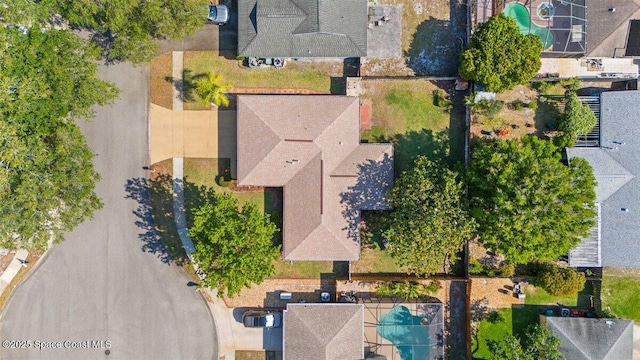 2873 Sanders Ct, Melbourne, FL 32935 - drone / aerial view with a residential view