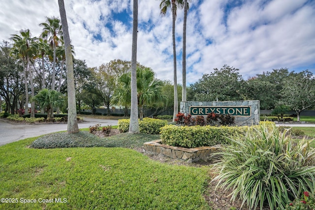 3360 Holly Springs Rd, Melbourne, FL 32934 - community / neighborhood sign featuring a lawn