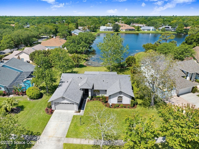 3360 Holly Springs Rd, Melbourne, FL 32934 - aerial view with a residential view and a water view