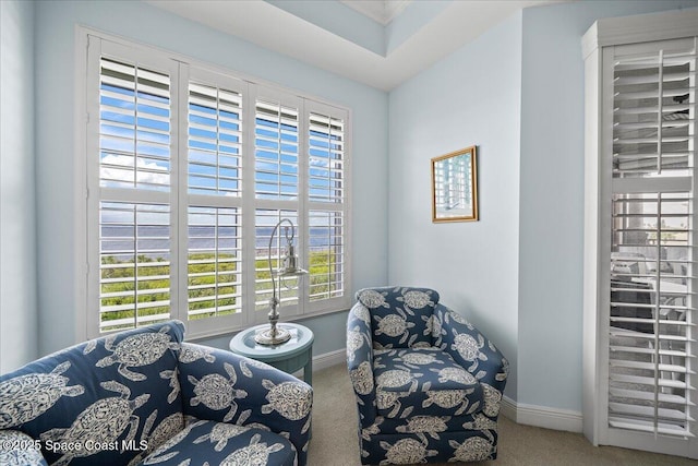 carpeted bedroom with baseboards