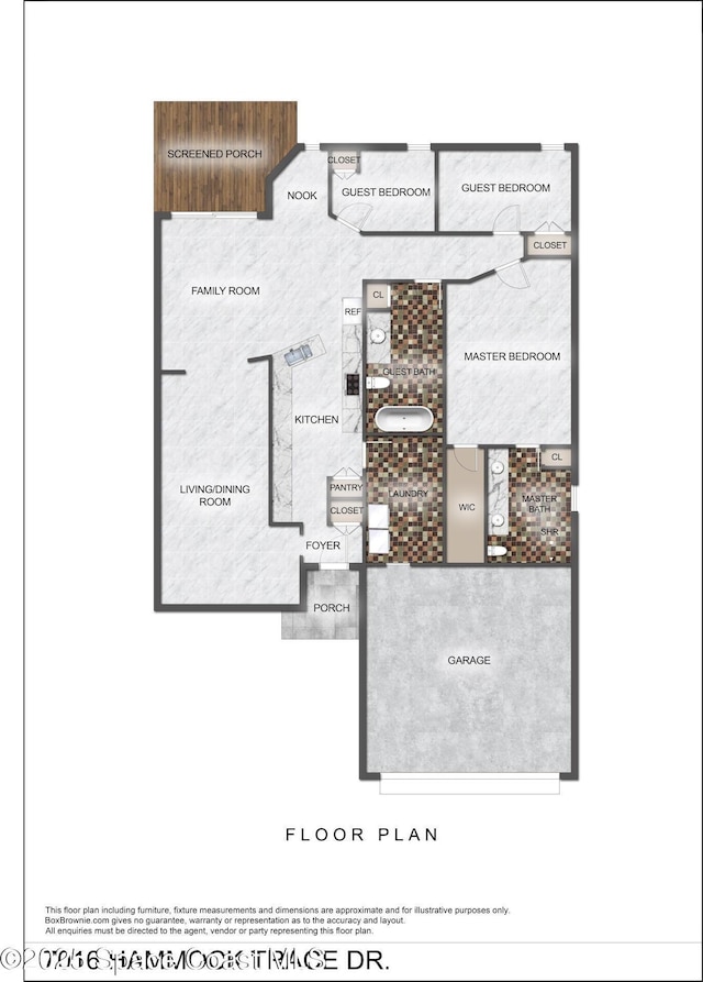 7016 Hammock Trace Dr, Melbourne, FL 32940 - home floor plan
