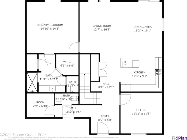 912 Covington Ct, Rockledge, FL 32955 - floor plan