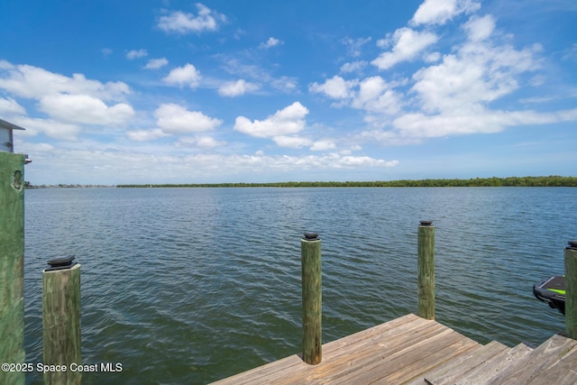 630 Paula Ave, Merritt Island, FL 32953 - dock area featuring a water view