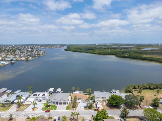 630 Paula Ave, Merritt Island, FL 32953 - aerial perspective of suburban area with a nearby body of water