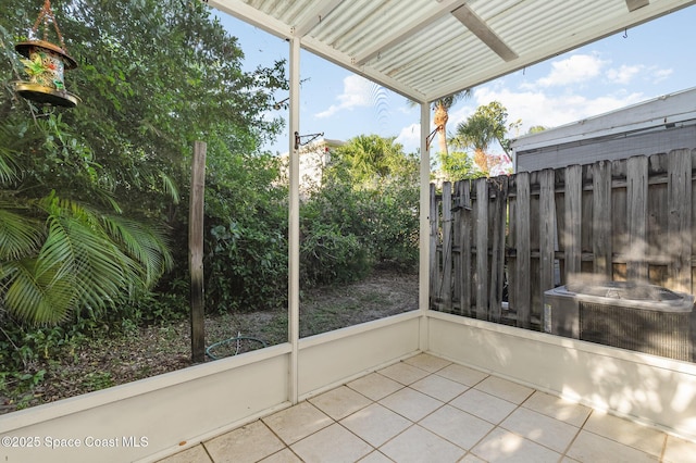 balcony featuring a patio