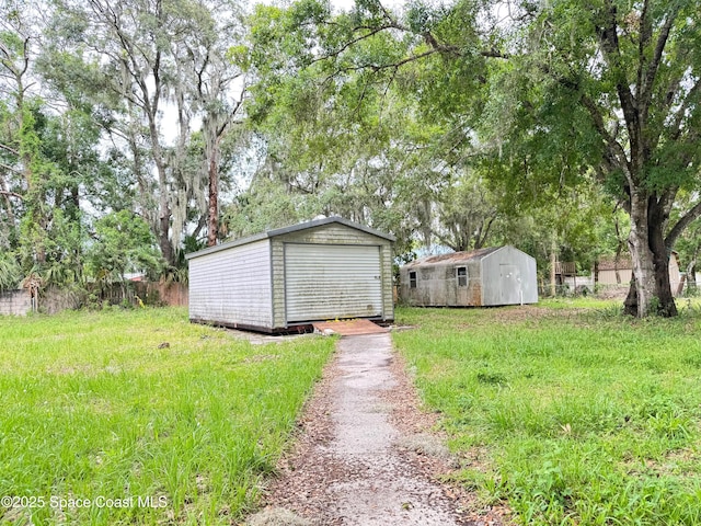 690 Lemon Grove Ave, Melbourne, FL 32904 - view of yard featuring a shed