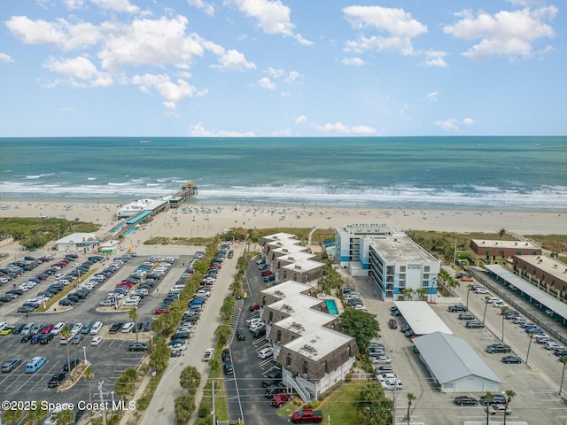 5350 Ocean Beach Blvd Unit 212, Cocoa Beach, FL 32931 - bird's eye view with a view of the beach and a water view