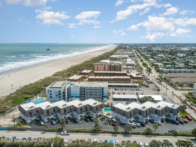 5350 Ocean Beach Blvd Unit 212, Cocoa Beach, FL 32931 - bird's eye view with a beach view and a water view