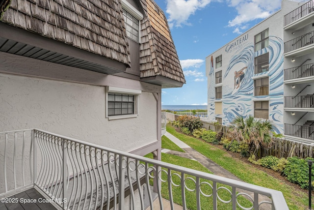 5350 Ocean Beach Blvd Unit 212, Cocoa Beach, FL 32931 - balcony with a water view