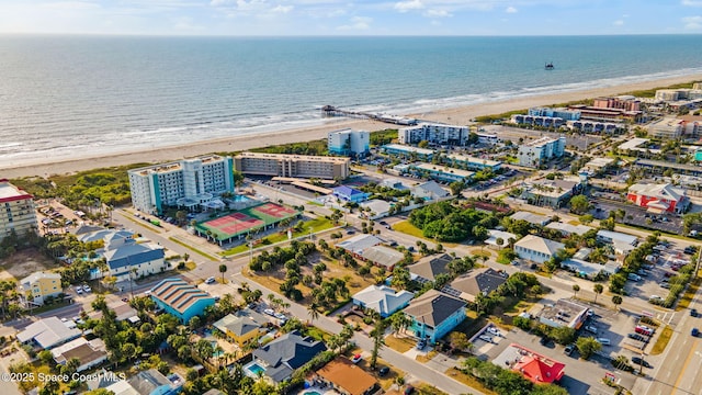 131 Harding Avenue 131& 129, Cocoa Beach, FL 32931 - bird's eye view of waterfront with a beach