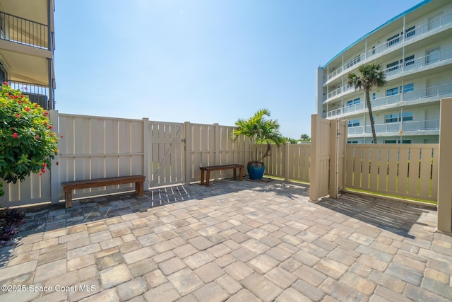 view of patio / terrace with fence