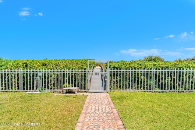 surrounding community with a gate