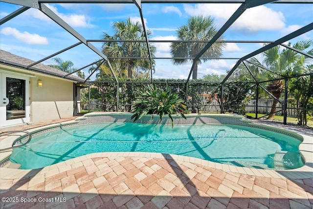 117 Windward Way, Indian Harbour Beach, FL 32937 - view of swimming pool with fence, a lanai, and a fenced in pool