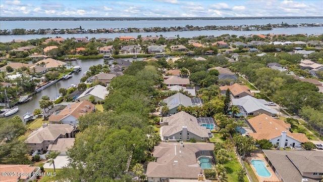 117 Windward Way, Indian Harbour Beach, FL 32937 - aerial view featuring a residential view and a water view