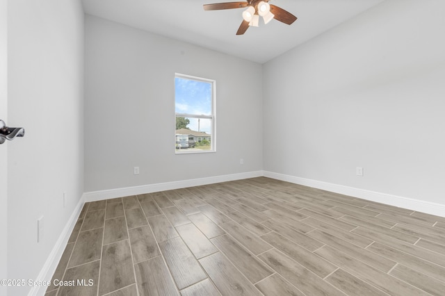 8276 100th Ave, Vero Beach, FL 32967 - unfurnished room featuring wood finished floors and a ceiling fan