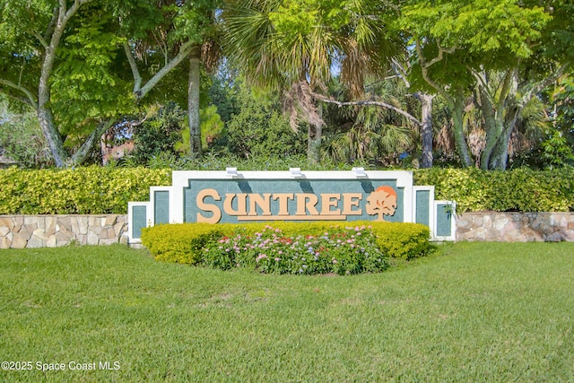 4117 Melrose Ct, Melbourne, FL 32940 - community / neighborhood sign featuring a yard