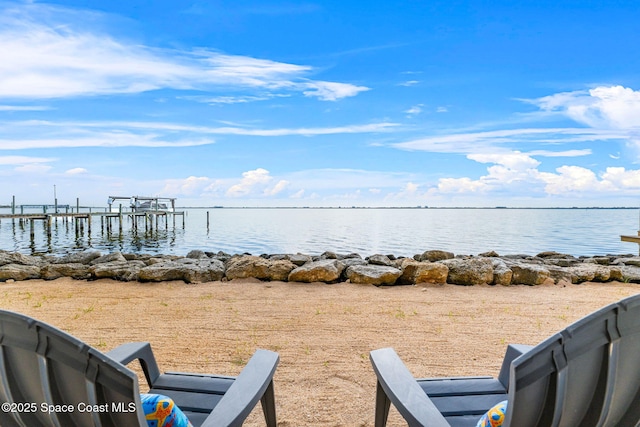 860 S Banana River Dr, Merritt Island, FL 32952 - exterior space featuring a boat dock and a water view