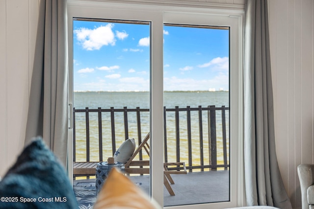 860 S Banana River Dr, Merritt Island, FL 32952 - interior space with a water view