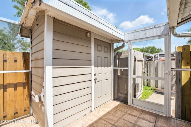 view of outbuilding