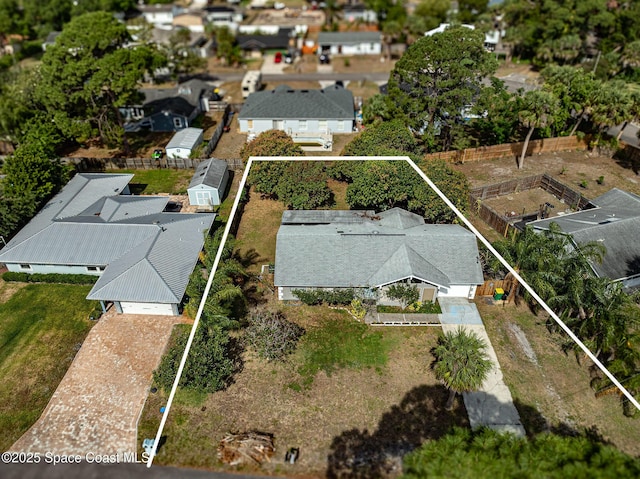 6010 Flamingo Ave, Cocoa, FL 32927 - bird's eye view featuring a residential view