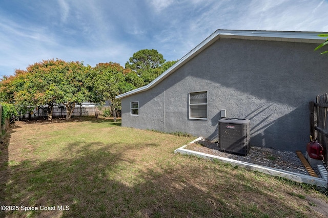 6010 Flamingo Ave, Cocoa, FL 32927 - view of yard featuring fence and cooling unit