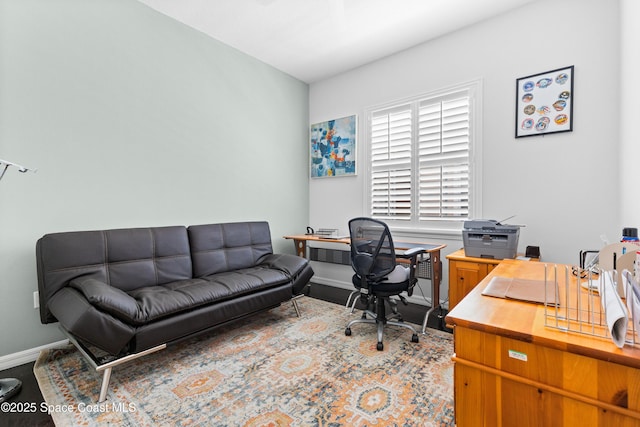 office with baseboards