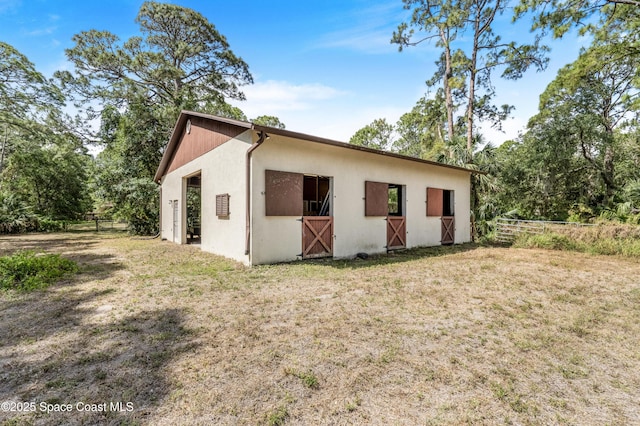 exterior space with an outdoor structure and an exterior structure