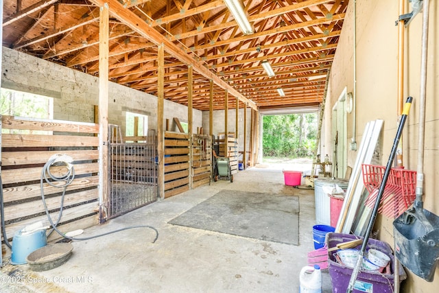 view of horse barn
