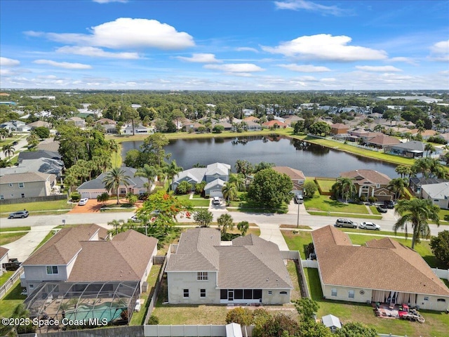 466 Stonehenge Cir, Rockledge, FL 32955 - aerial perspective of suburban area with a large body of water