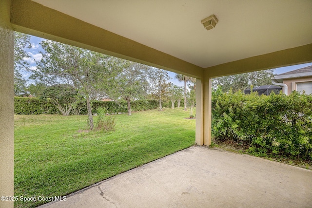 6921 Abbeyville Rd, Melbourne, FL 32940 - view of yard with a patio