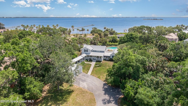 4320 Crooked Mile Rd, Merritt Island, FL 32952 - aerial view with a water view