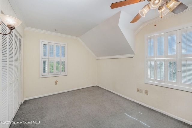 4320 Crooked Mile Rd, Merritt Island, FL 32952 - bonus room featuring carpet floors, plenty of natural light, and a ceiling fan