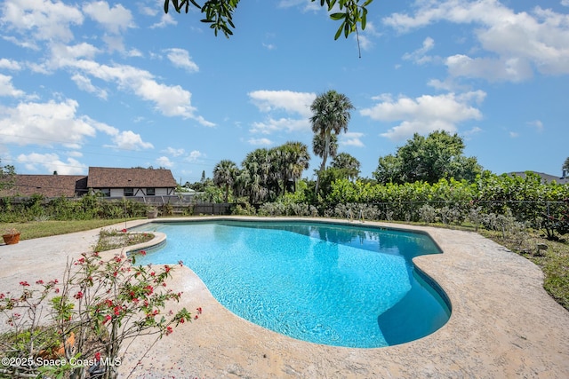 4320 Crooked Mile Rd, Merritt Island, FL 32952 - view of pool featuring fence, a fenced in pool, and a patio