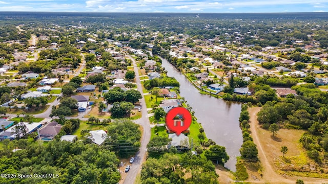 101 Joy Haven Dr, Sebastian, FL 32958 - aerial view featuring a water view
