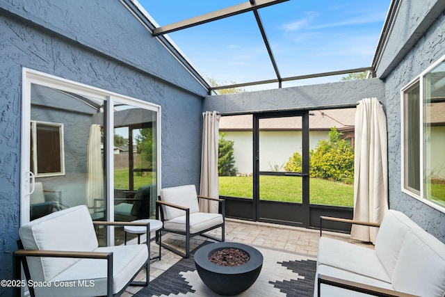 view of sunroom / solarium