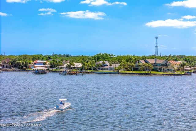 water view featuring nearby suburban area