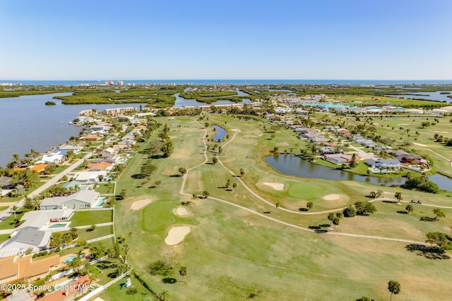 1 N 1st St Unit 9, Cocoa Beach, FL 32931 - aerial view of property's location with nearby suburban area, a large body of water, and a local golf course