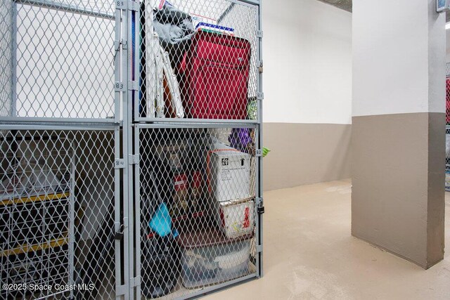 view of storage room