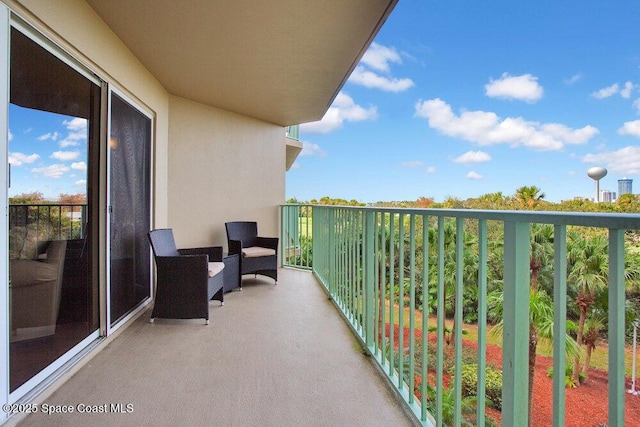 view of balcony