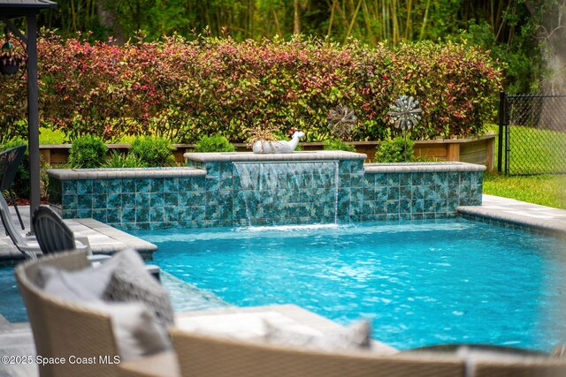3592 S Park Ave, Titusville, FL 32780 - view of swimming pool featuring fence