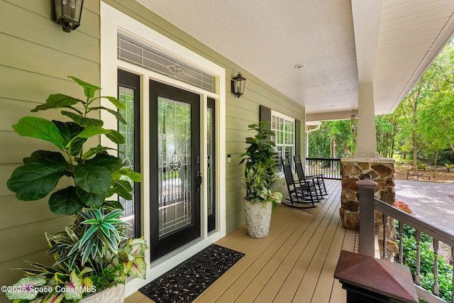 3592 S Park Ave, Titusville, FL 32780 - doorway to property featuring a porch