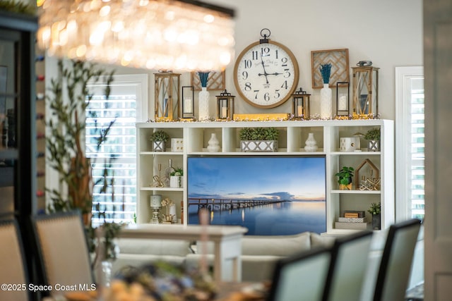 3592 S Park Ave, Titusville, FL 32780 - living area with a water view